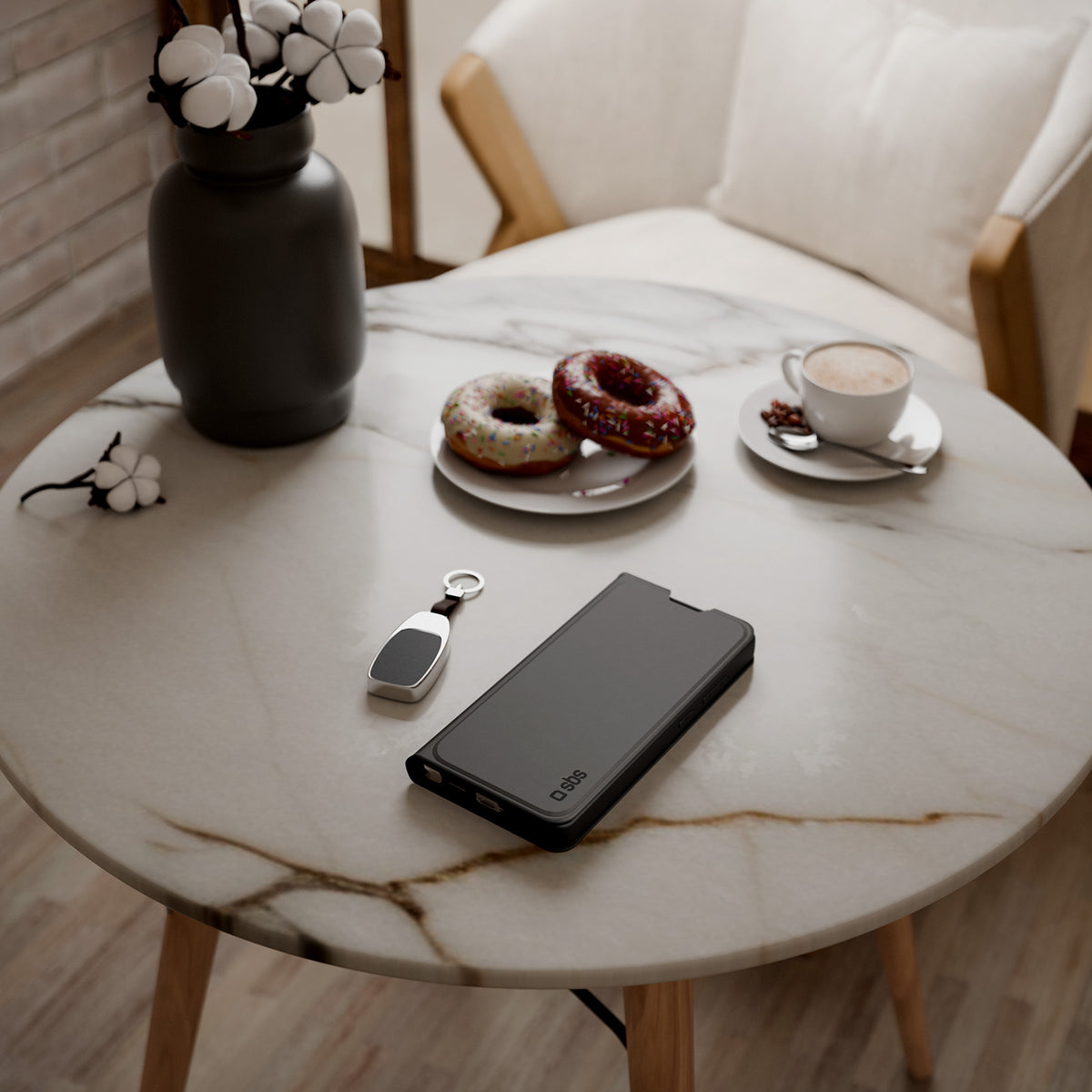 Book-style case with stand support and soft touch surface for Samsung S26 Ultra