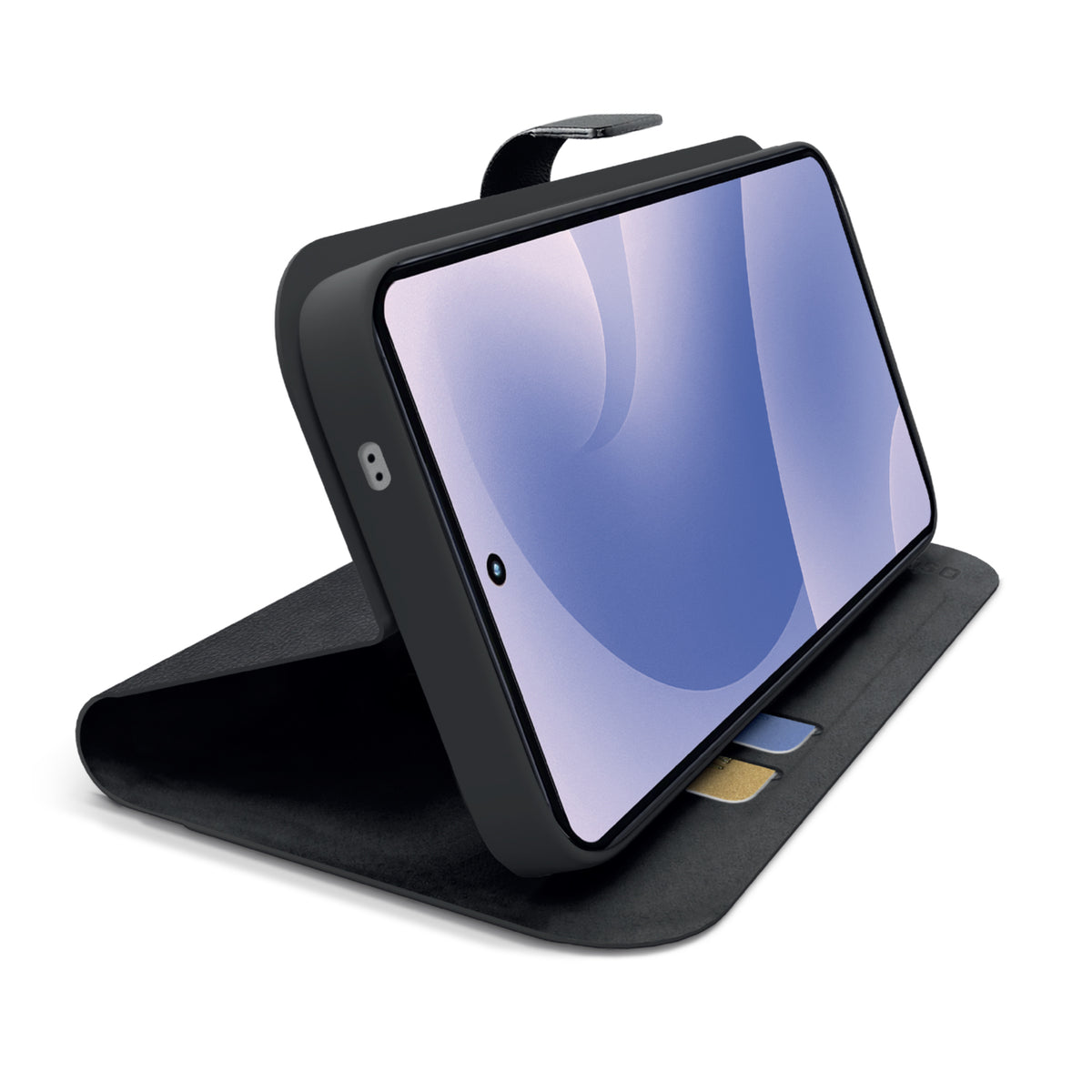 Book-style case with stand support and soft touch surface for Samsung S26 Ultra
