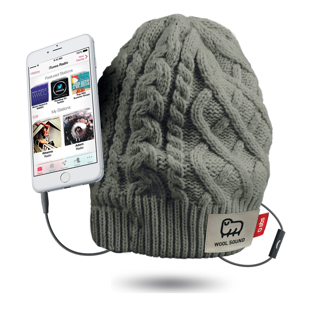 Cap with integrated headphones