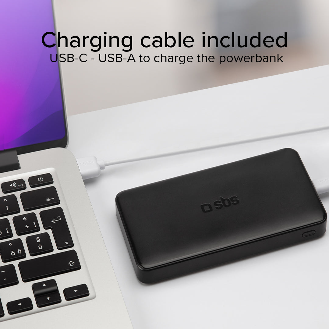 Powerbank fast charge de 20 000 mAh 2 USB