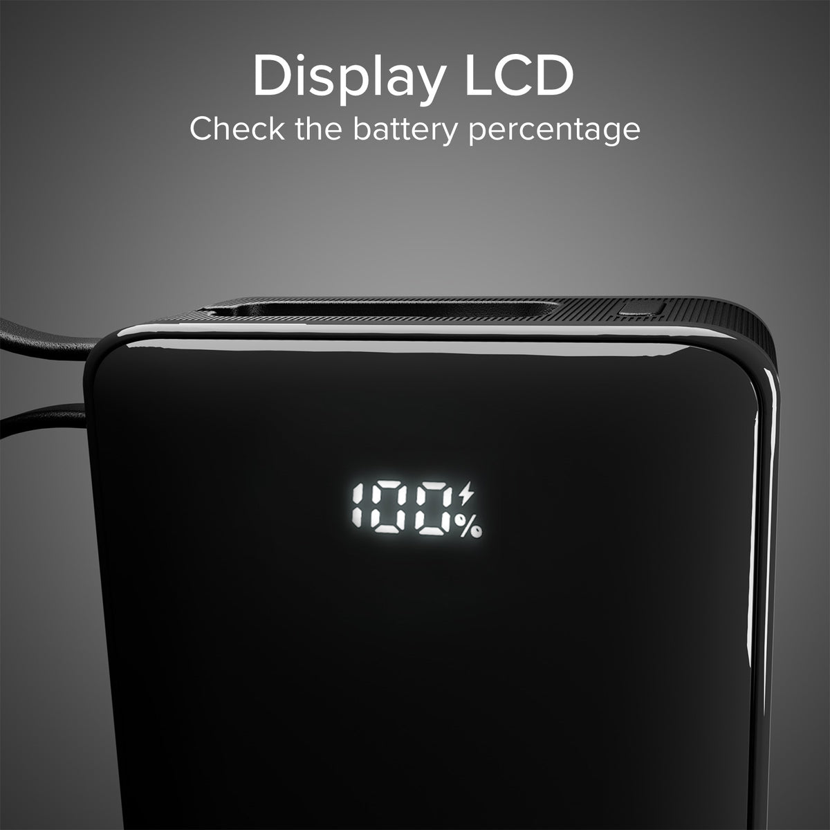 Batería externa de 20.000 mAh con cable USB-C integrado, 1 USB-C Power Delivery de 20 W y USB-A de carga rápida de 22,5 W