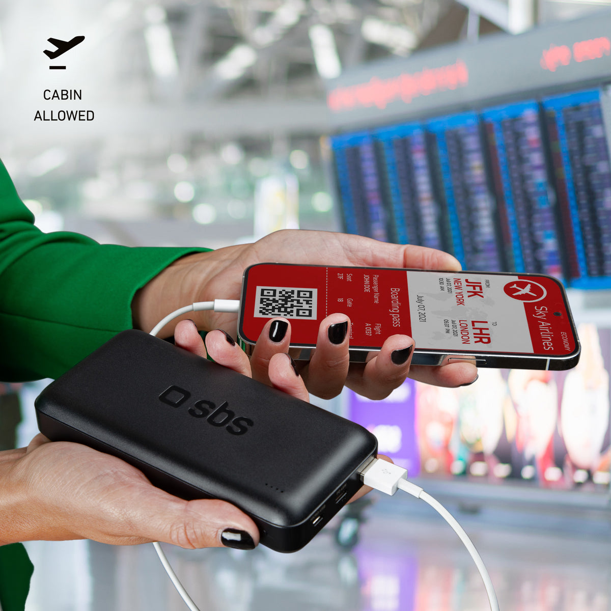 Power bank portatil de 20 000 mAh con Power Delivery de 45W