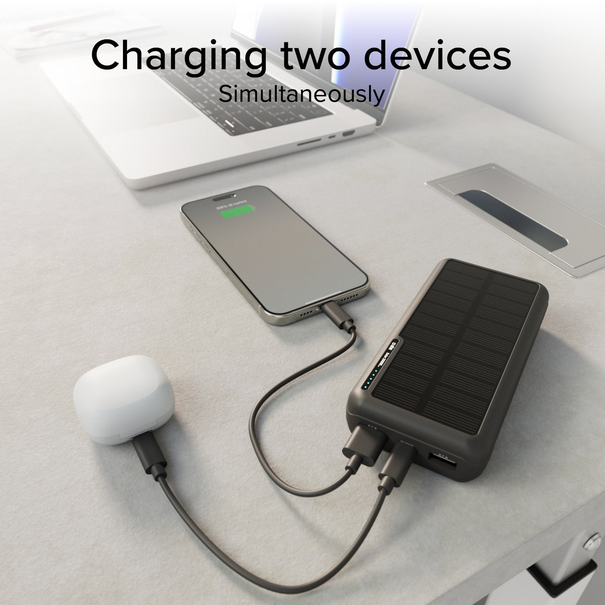 20,000 mAh Solar Power Bank