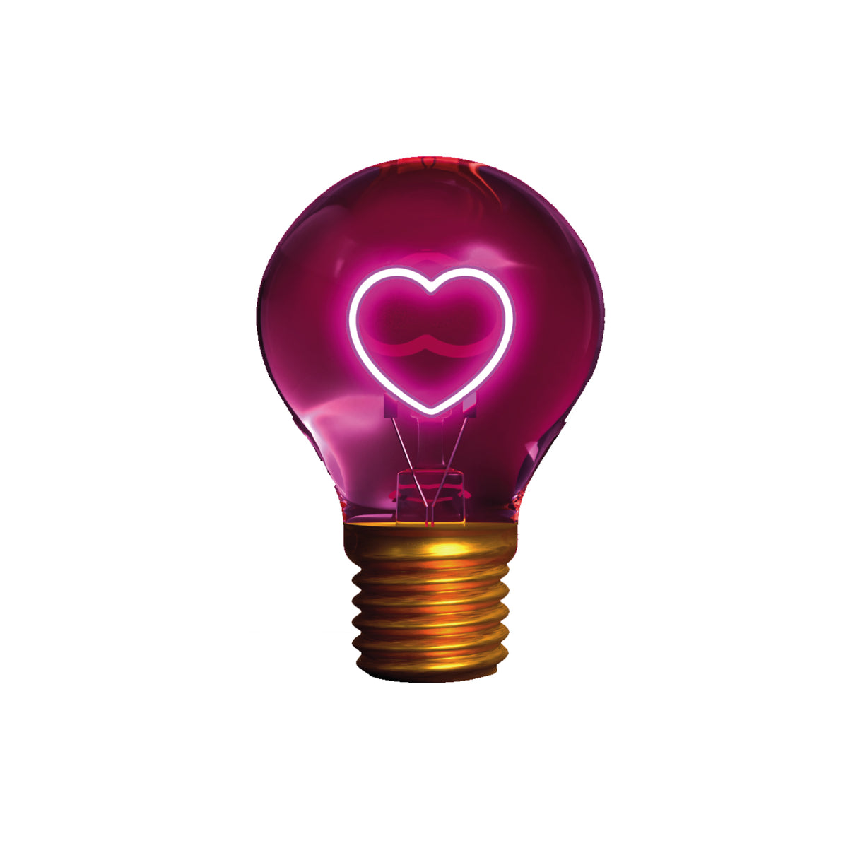 Decorative rechargeable table lamp "Heart"