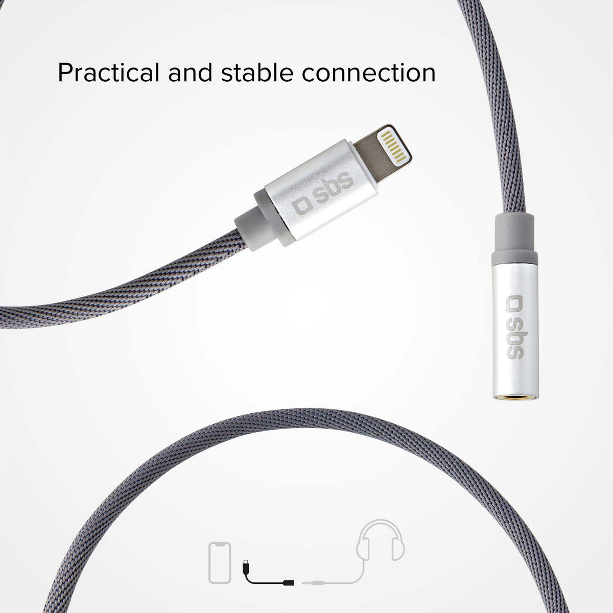 Adaptateur Lightning mâle – jack femelle
