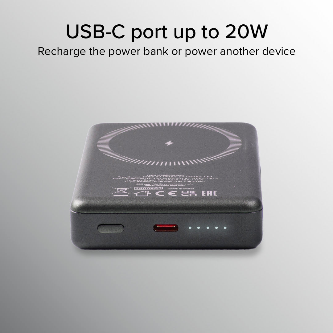 Power bank 10000 mAh compatible con MagSafe