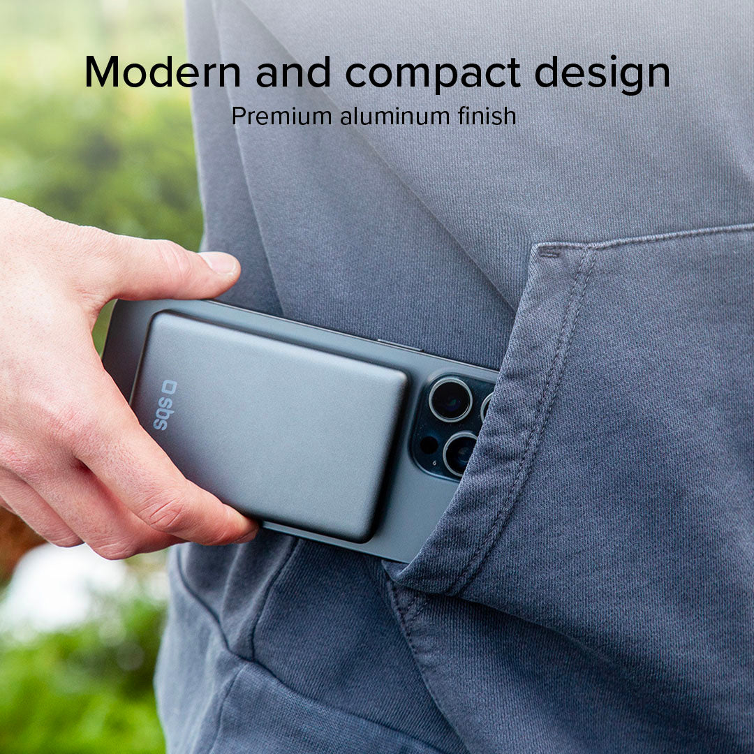 Power bank 10000 mAh compatible con MagSafe