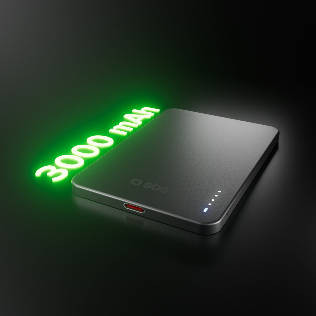 Extra-slim magnetic Power Bank 3000mAh