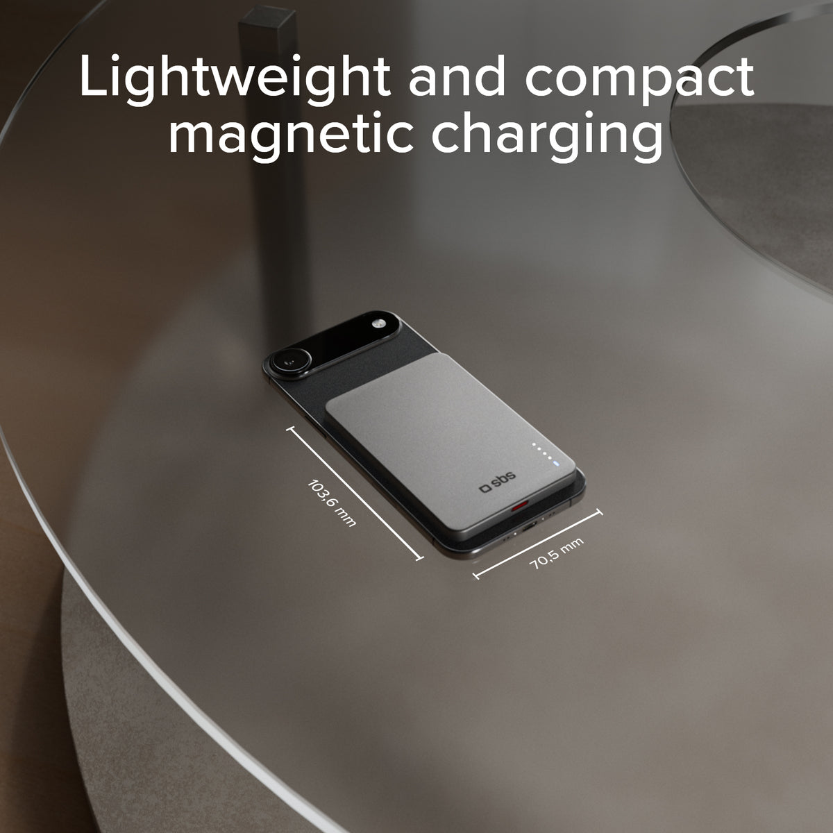 Extra-slim magnetic Power Bank 3000mAh