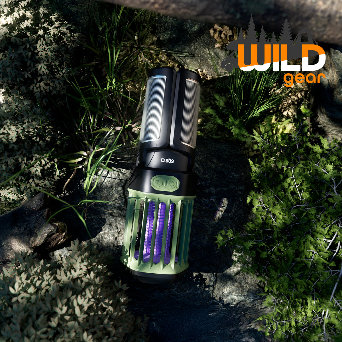 Outdoor lantern with 3000 mAh Power Bank and mosquito-repellent light