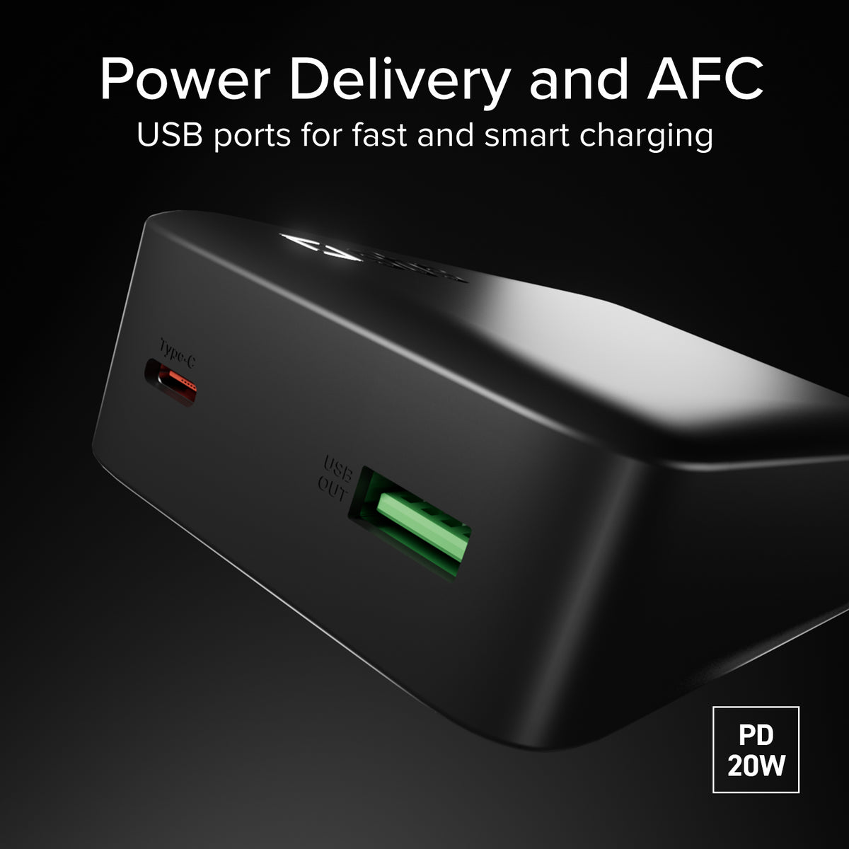 Power Bank 20000 mAh de alta densidad con PD y dos puertos USB