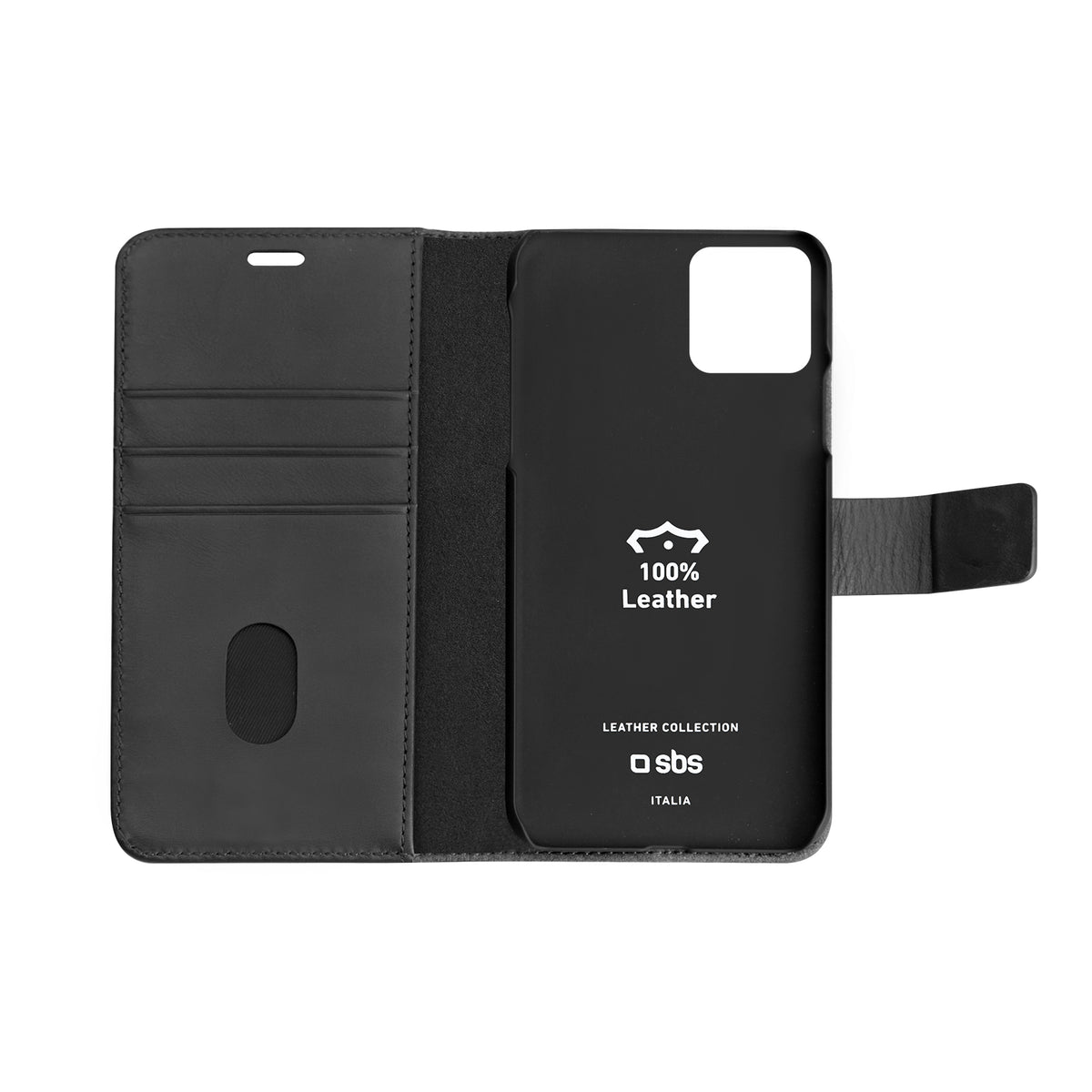Housse en cuir véritable pour iPhone 12 Mini