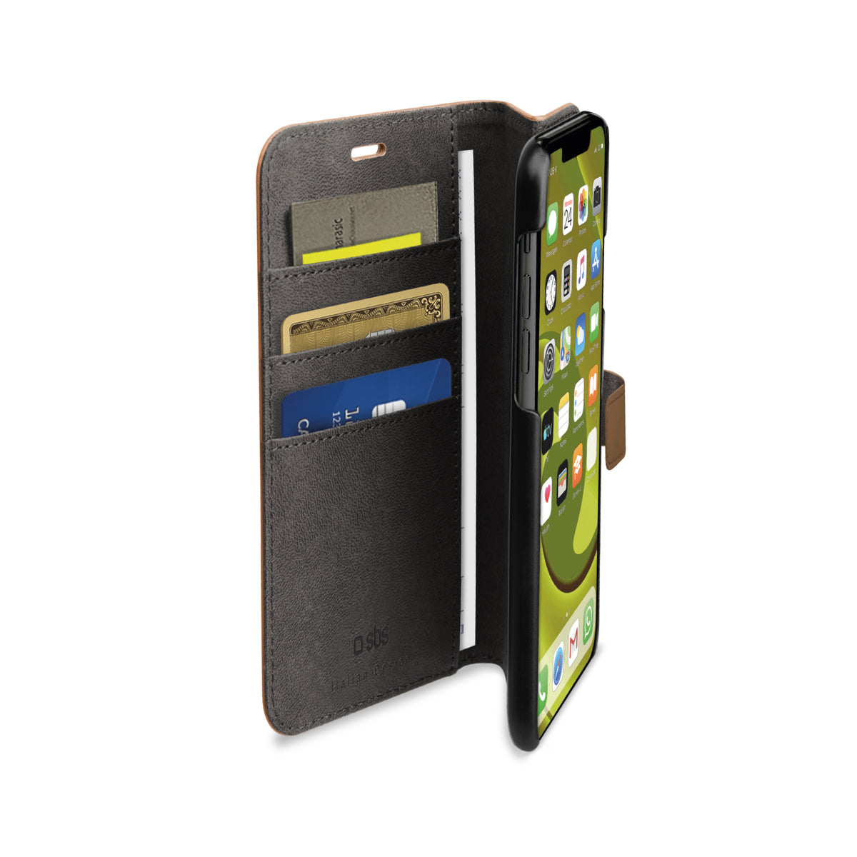 Étui de protection Book Wallet avec fonction stand pour iPhone 11