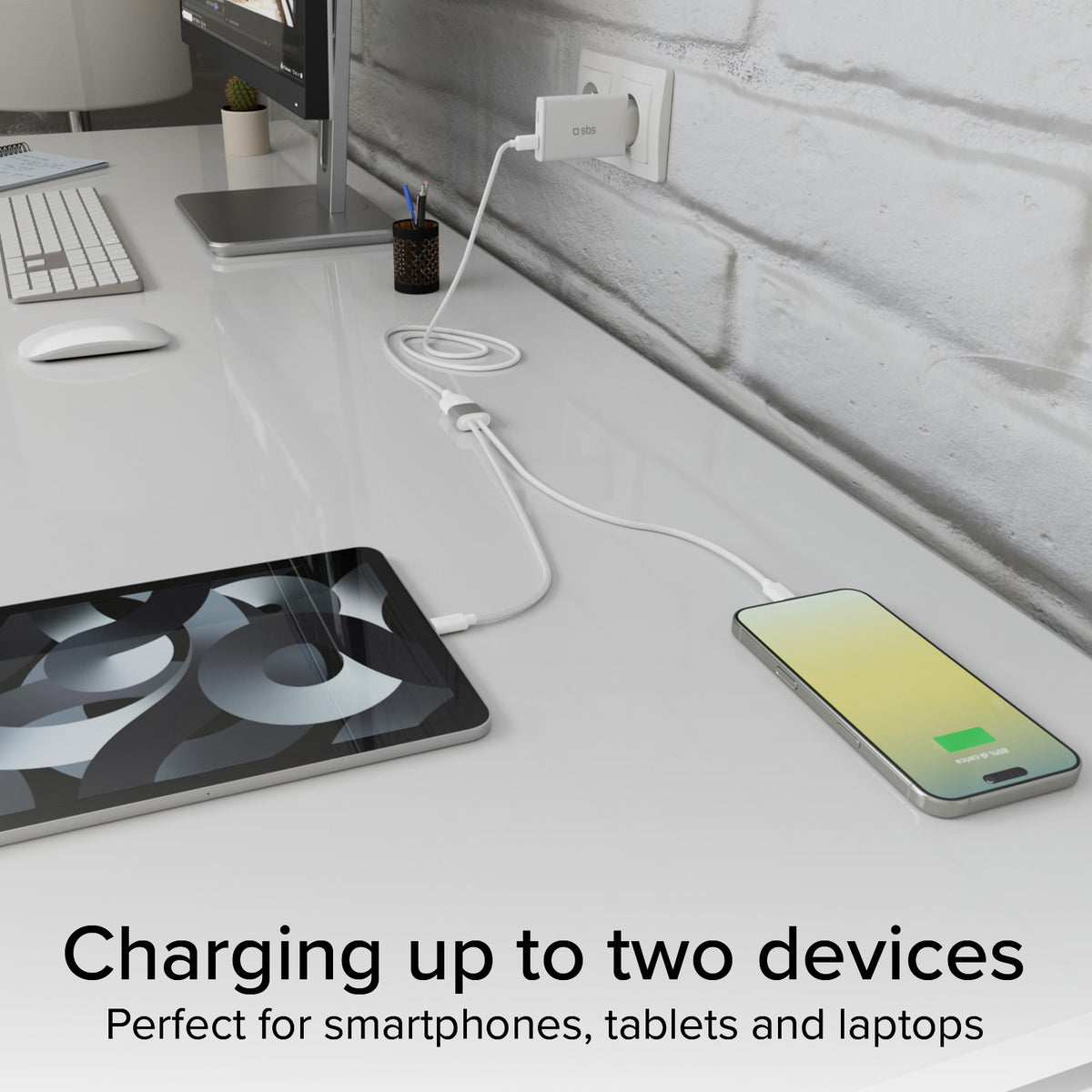 Répartiteur USB Type-C avec double sortie USB-C 60W