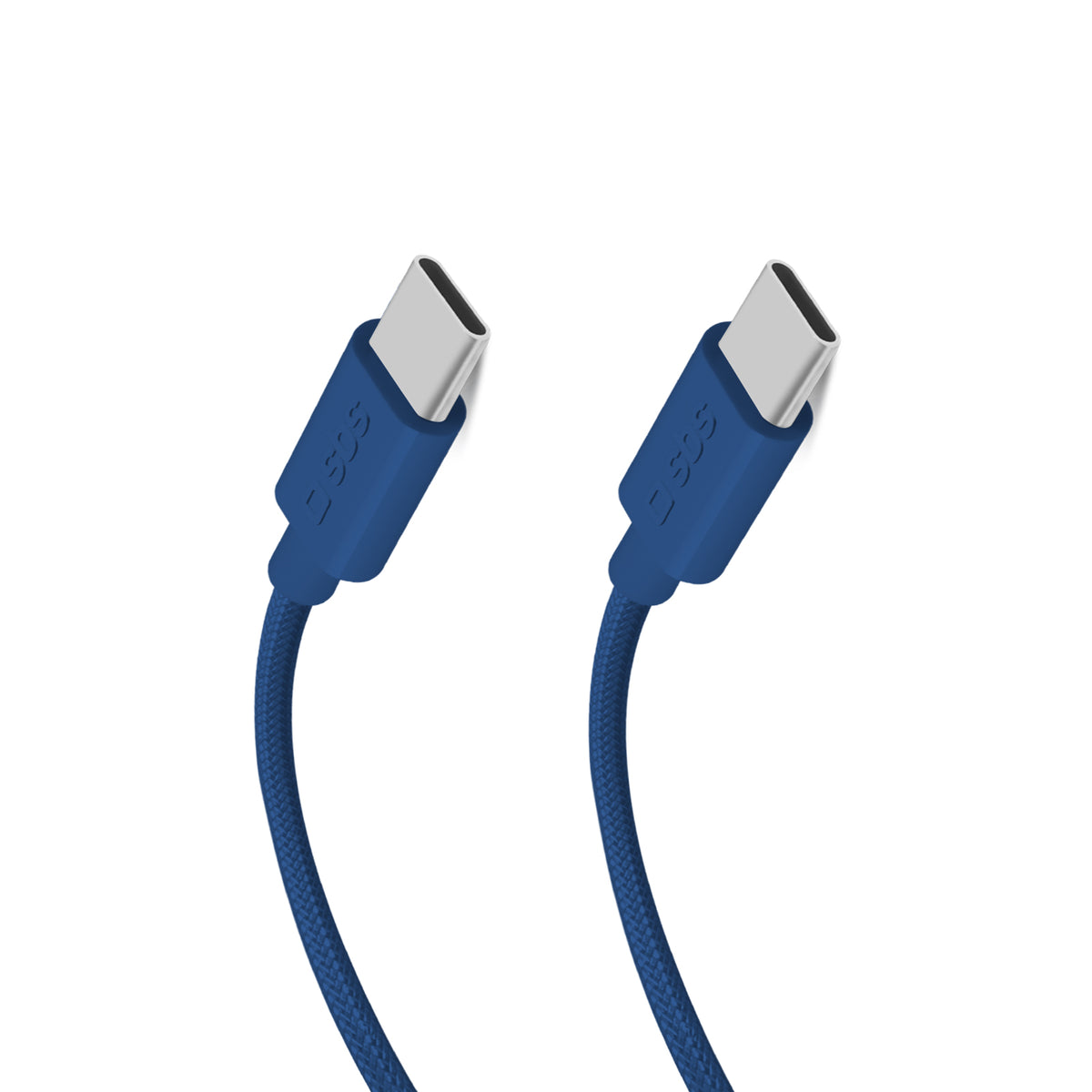Cavo USB-C - USB-C in tessuto con fermacavo, 1.5 metri