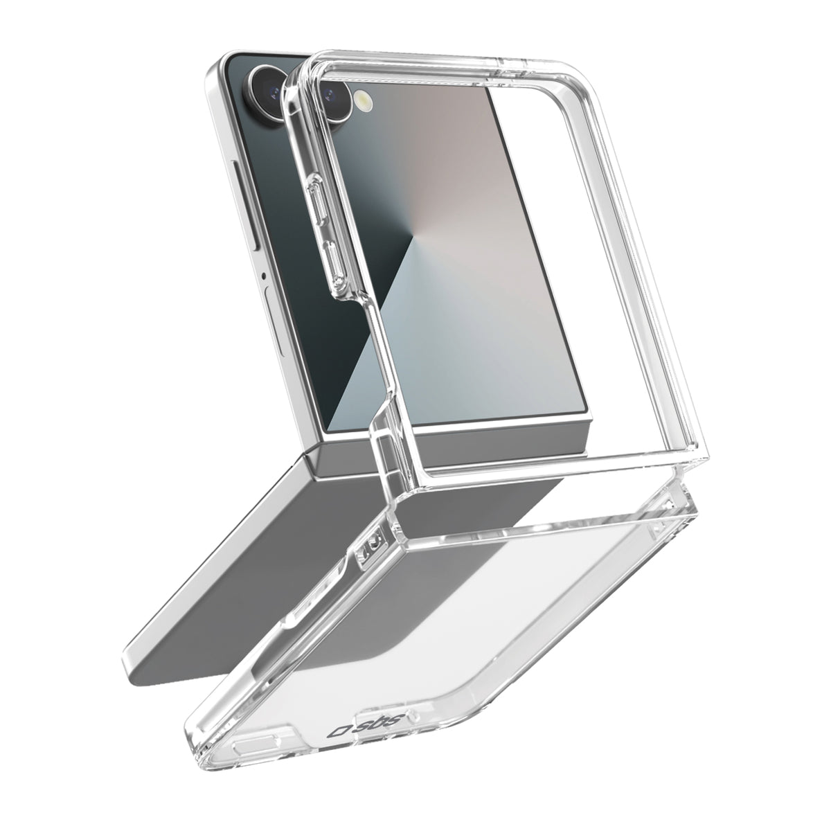 Hybrid Case for Samsung Z Flip 7, transparent flip case