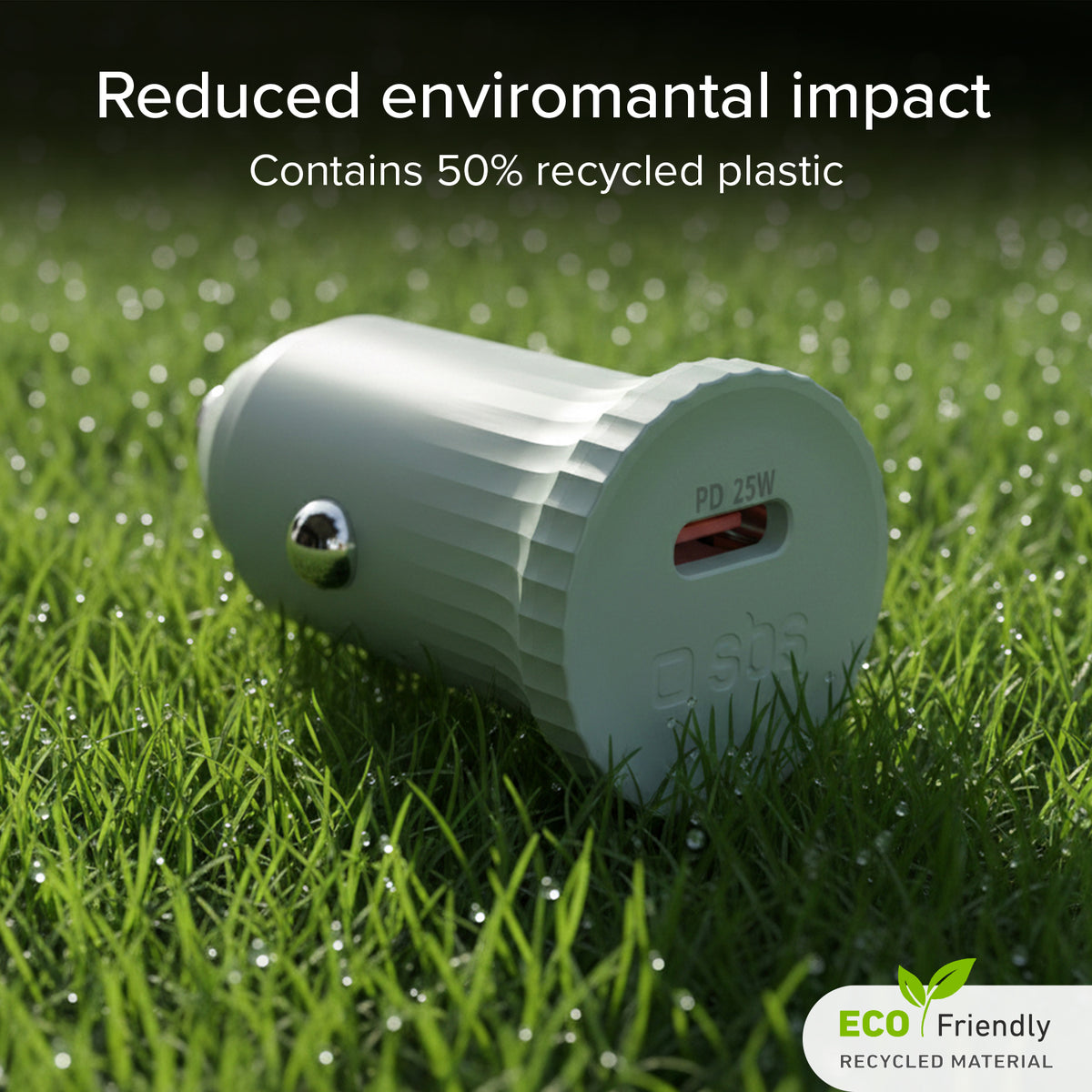 Car Charger with recycled material GRS