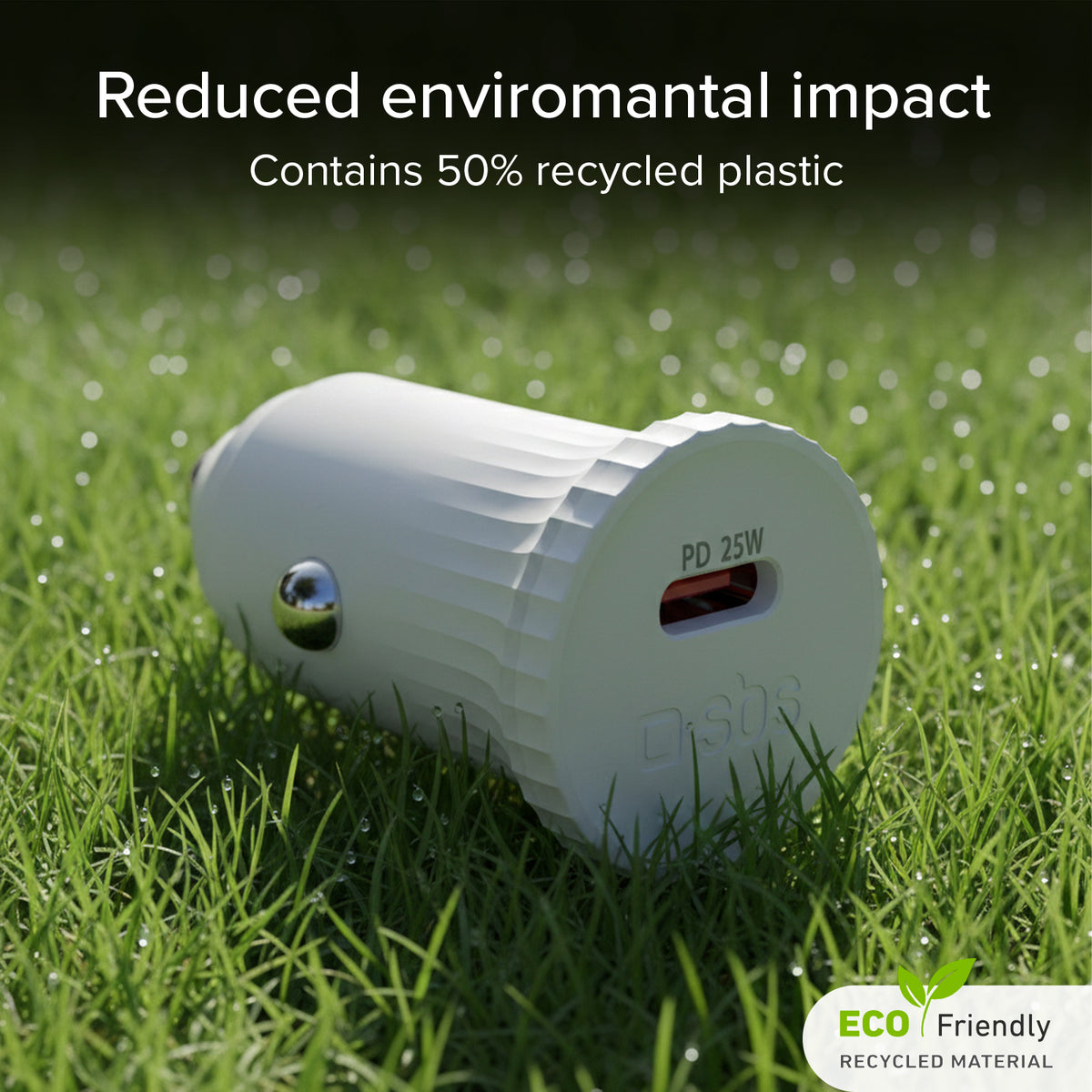 Car Charger with recycled material GRS