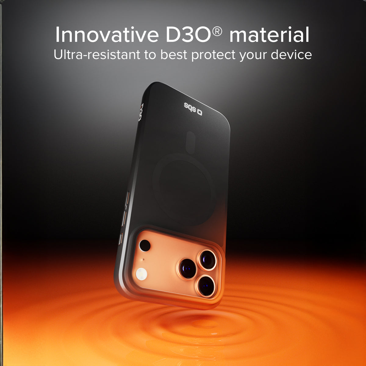Funda para iPhone 17 Pro Max con tecnología D3O