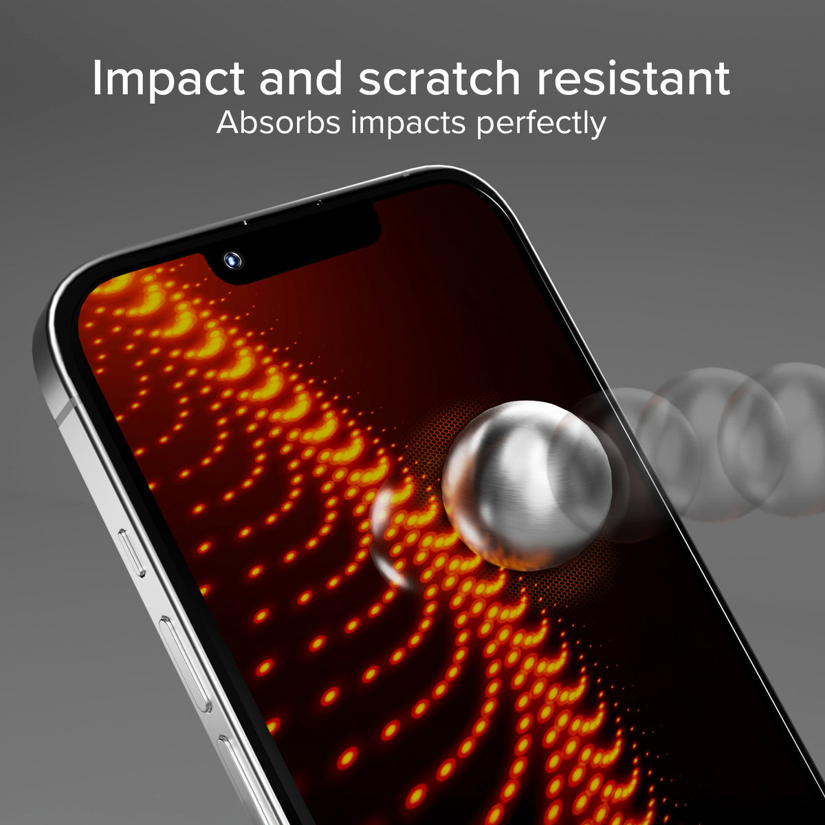 Ultra-strong screen protector for iPhone 16e/14/13/13 Pro with D3O technology