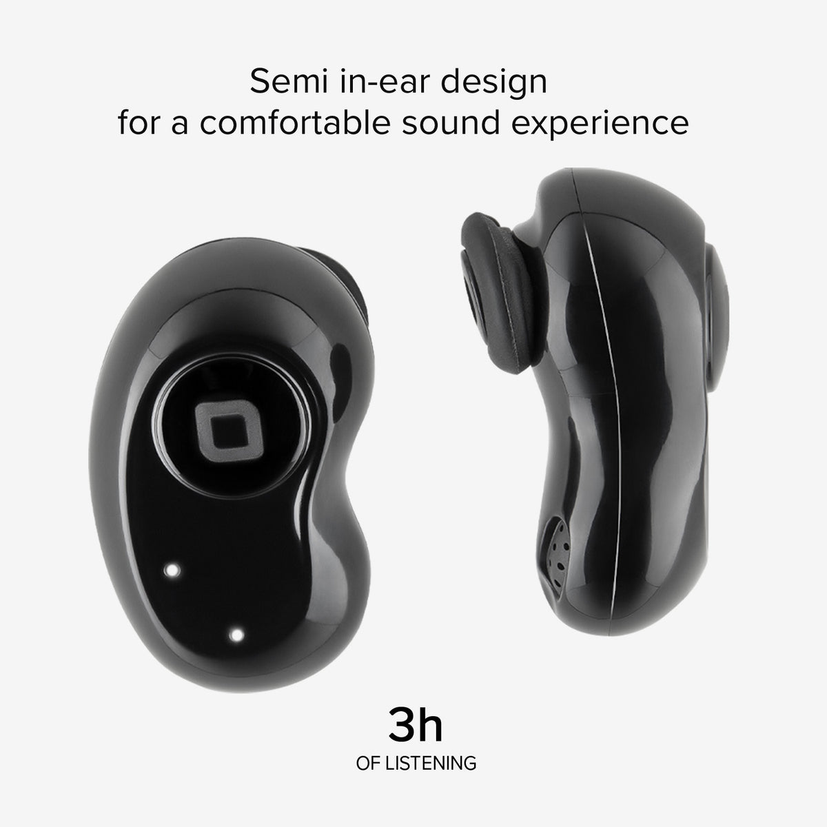 Twin Black Gem – TWS Halb-Ohr-In-Ear-Ohrhörer
