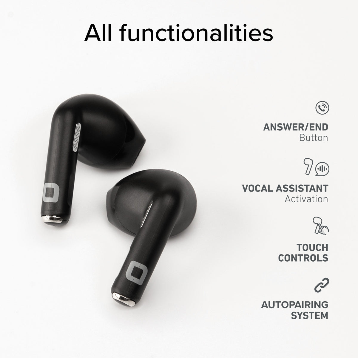 Semi-in-Ear-Ohrhörer TWS
