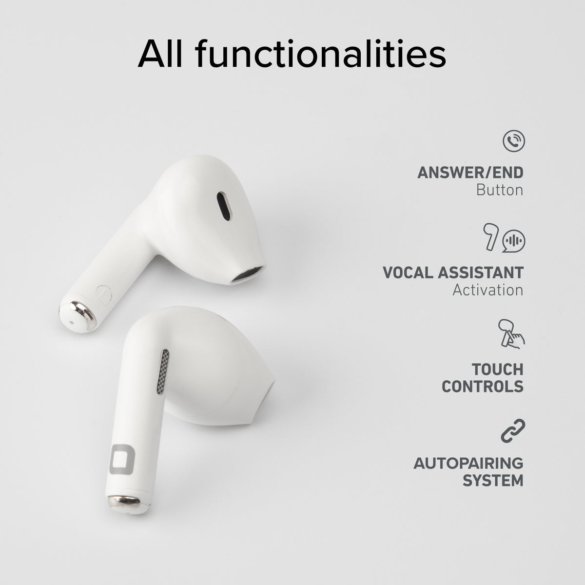 Semi-in-Ear-Ohrhörer TWS
