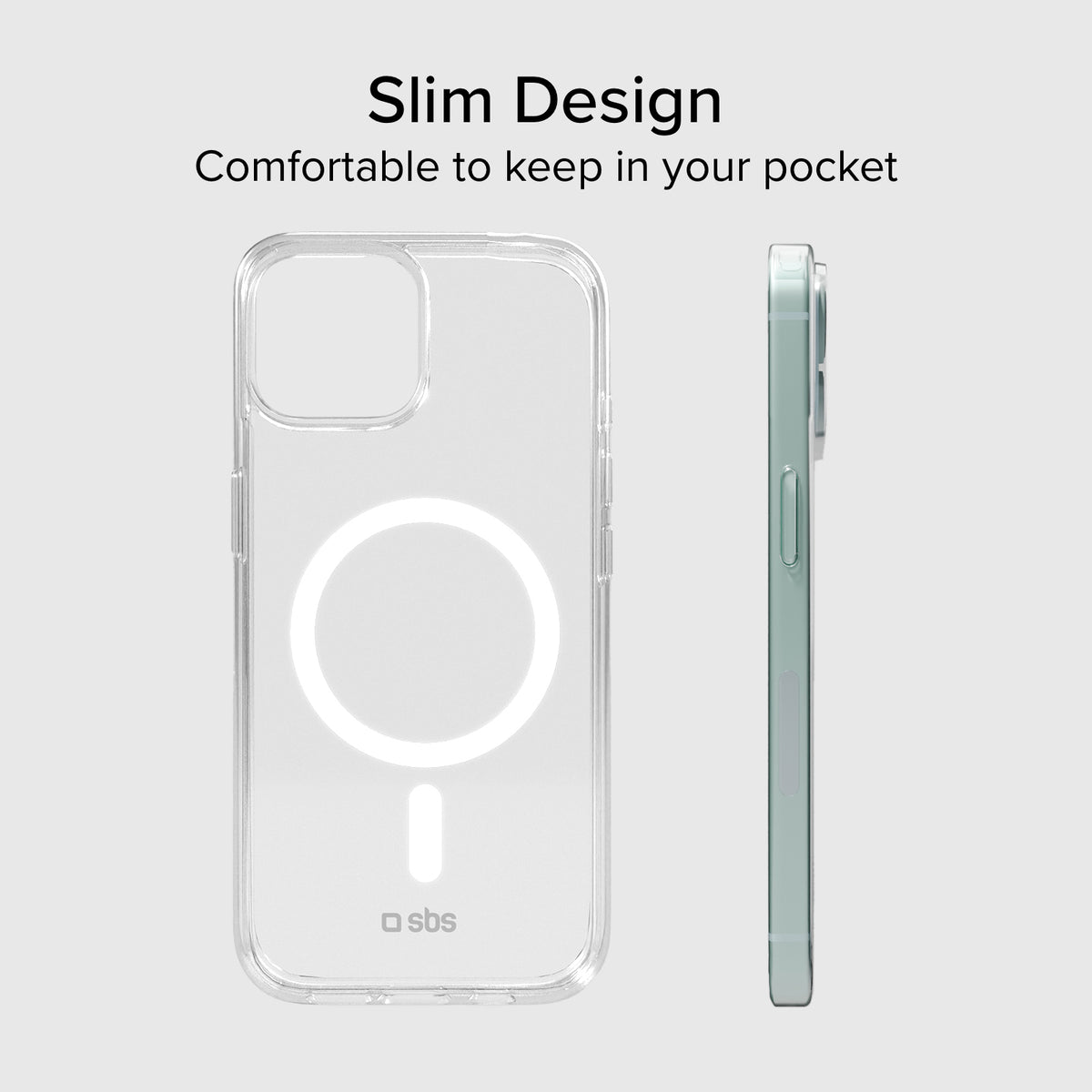 Transparente steife Hülle, kompatibel mit MagSafe-Ladefunktion für iPhone 15 Plus/14 Plus