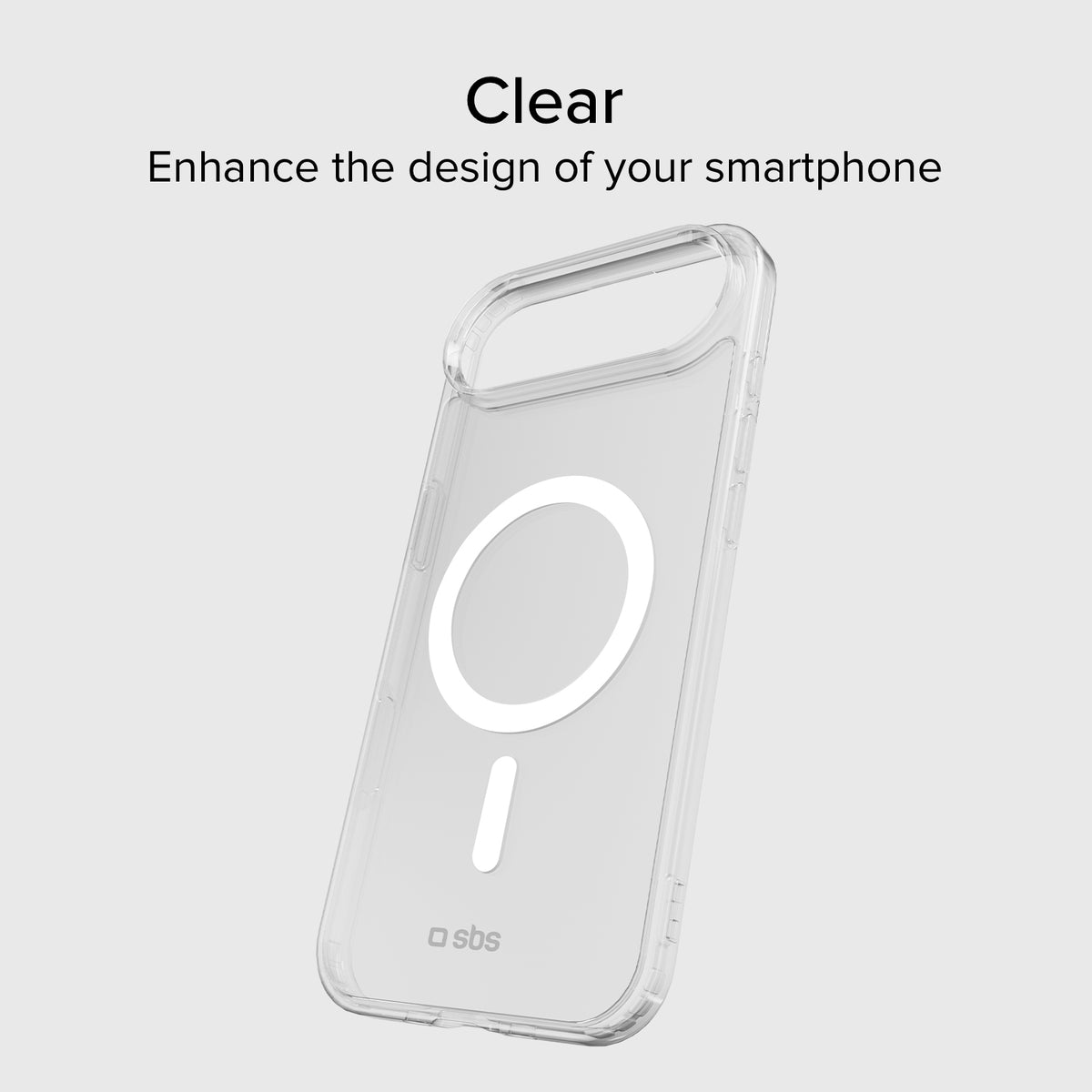 Coque transparente rigide, compatible recharge MagSafe pour iPhone Air