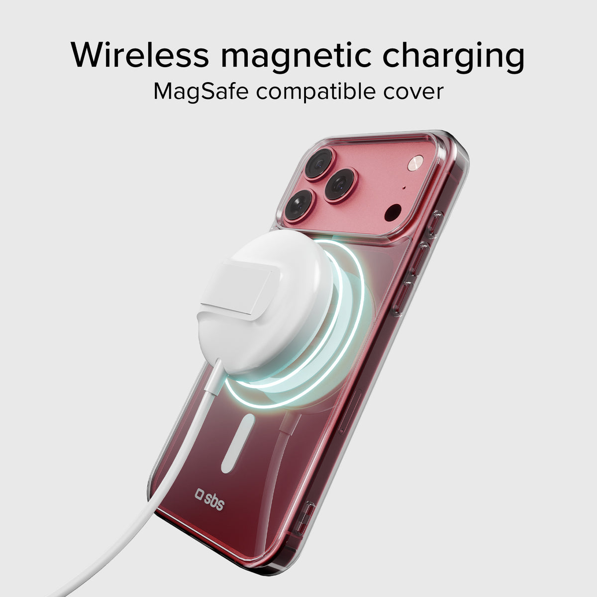 Transparente, feste Hülle, kompatibel mit magnetischer, kabelloser Aufladung für iPhone 18 Pro/17 Pro