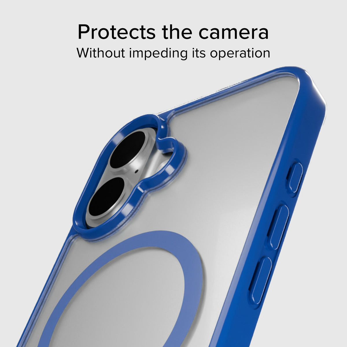 Case für iPhone 16 mit farbigen Rändern, kompatibel mit MagSafe Aufladung