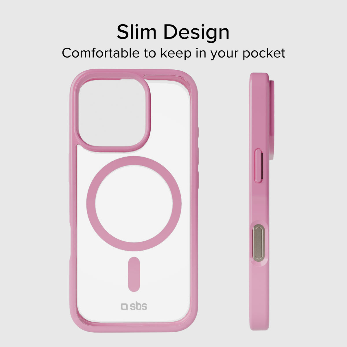 Case für iPhone 16 Pro mit farbigen Rändern, kompatibel mit MagSafe Aufladung
