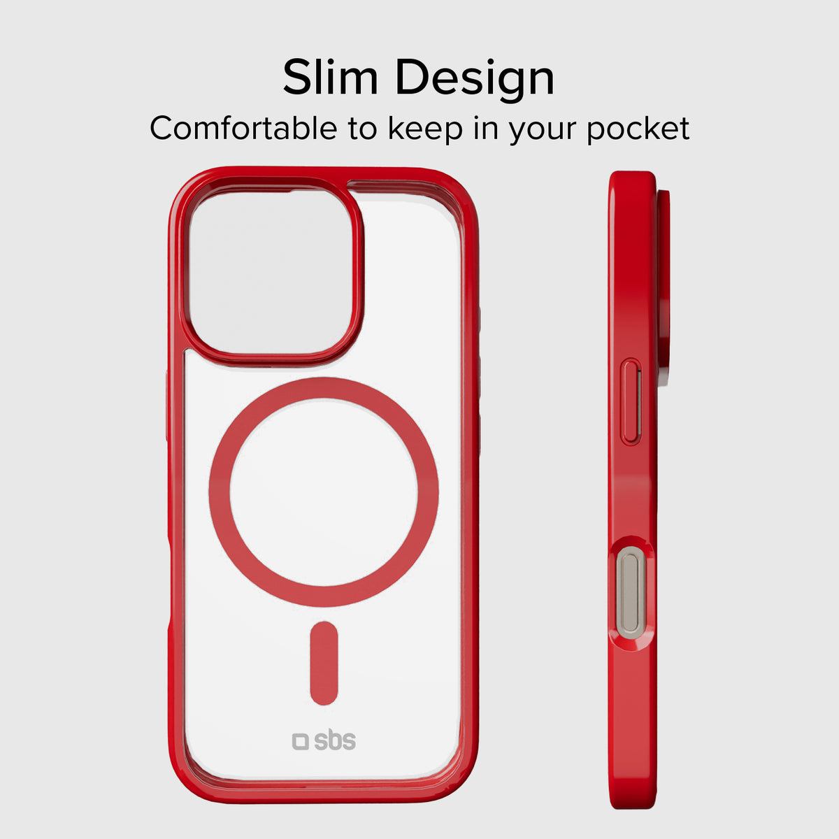 Case für iPhone 16 Pro mit farbigen Rändern, kompatibel mit MagSafe Aufladung