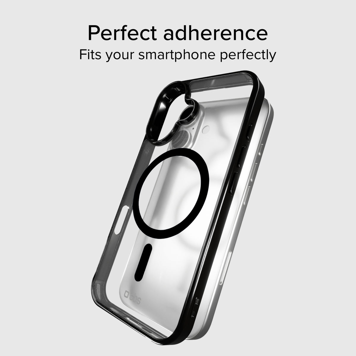 Funda para iPhone 16 Plus con bordes de color, compatible con carga MagSafe