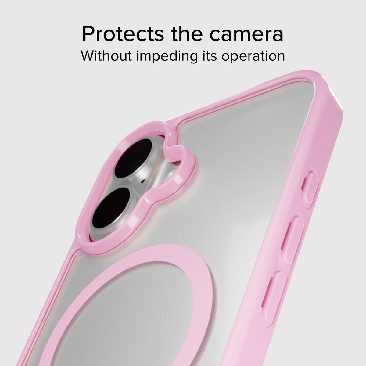 Funda para iPhone 16 Plus con bordes de color, compatible con carga MagSafe
