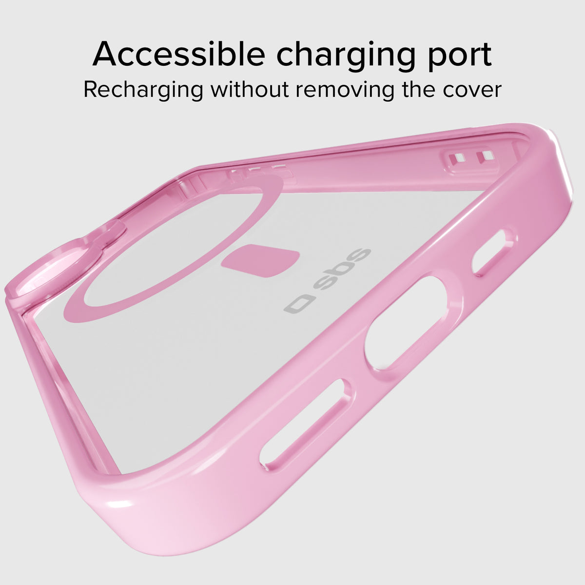 Funda para iPhone 16 Plus con bordes de color, compatible con carga MagSafe