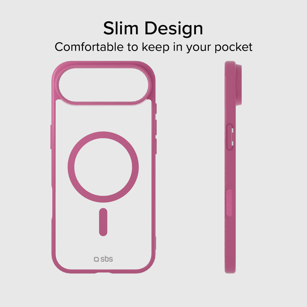 Cover for iPhone Air with coloured edges compatible with MagSafe charging