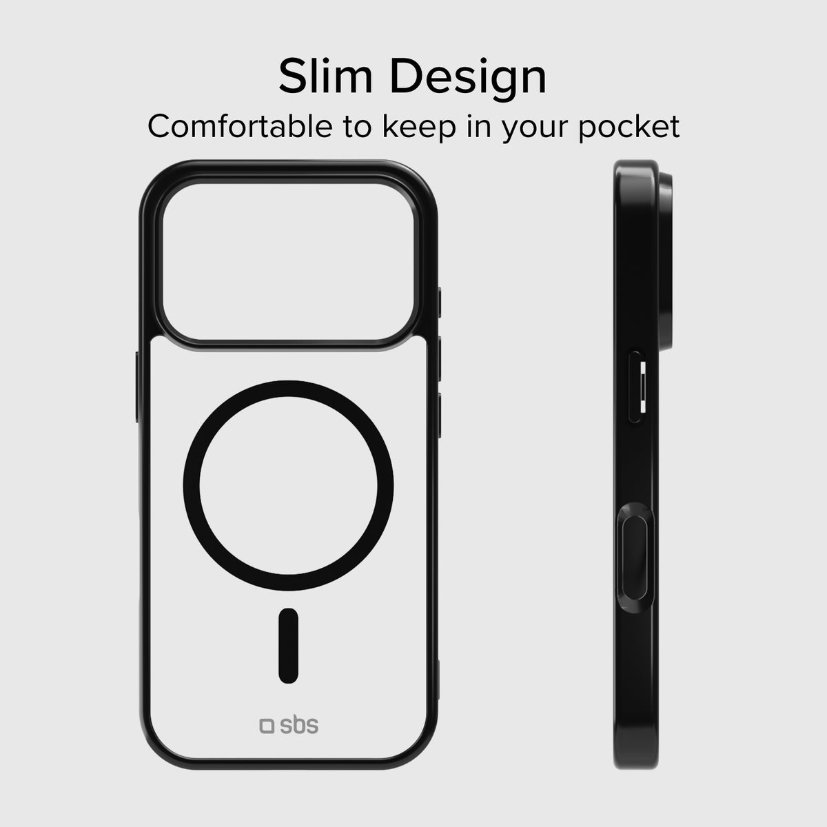 Funda para iPhone 17 Pro Max con bordes de color, compatible con carga MagSafe