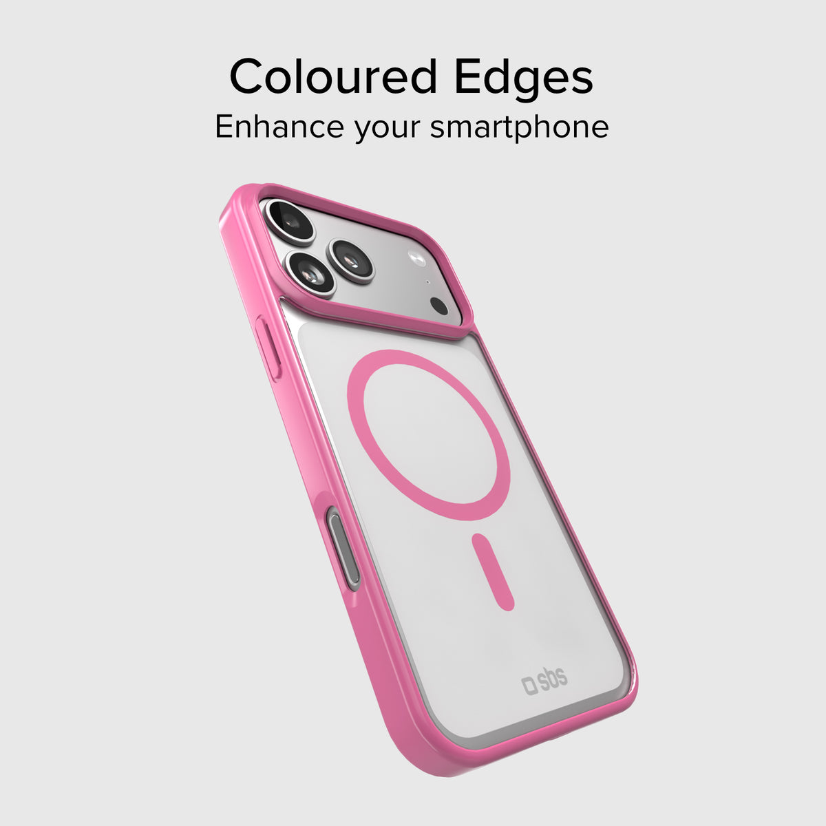 Funda para iPhone 17 Pro Max con bordes de color, compatible con carga MagSafe
