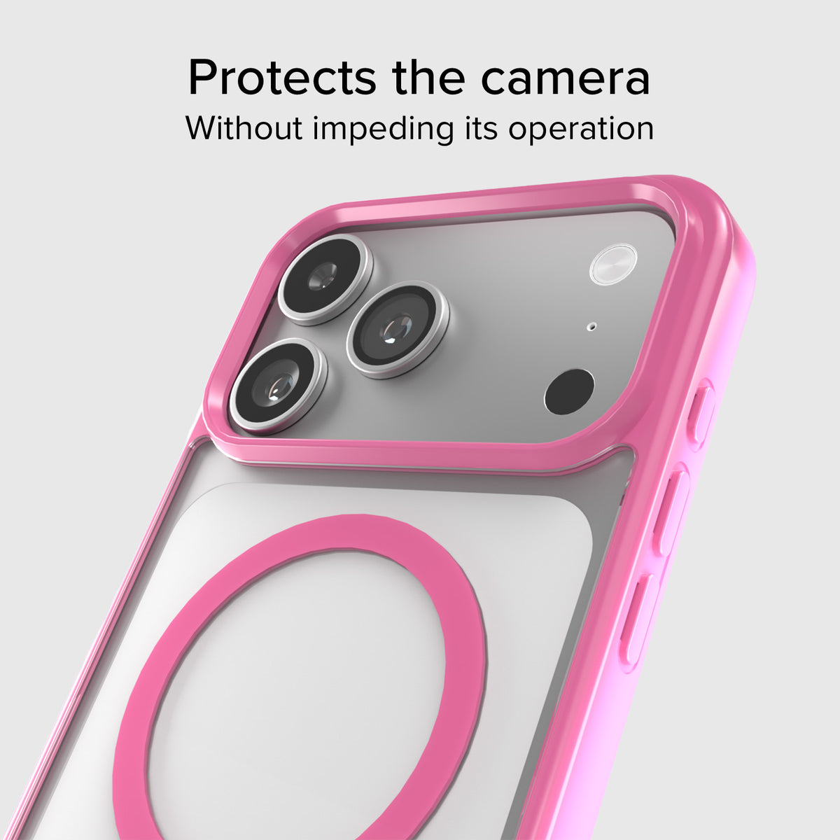 Funda para iPhone 17 Pro Max con bordes de color, compatible con carga MagSafe