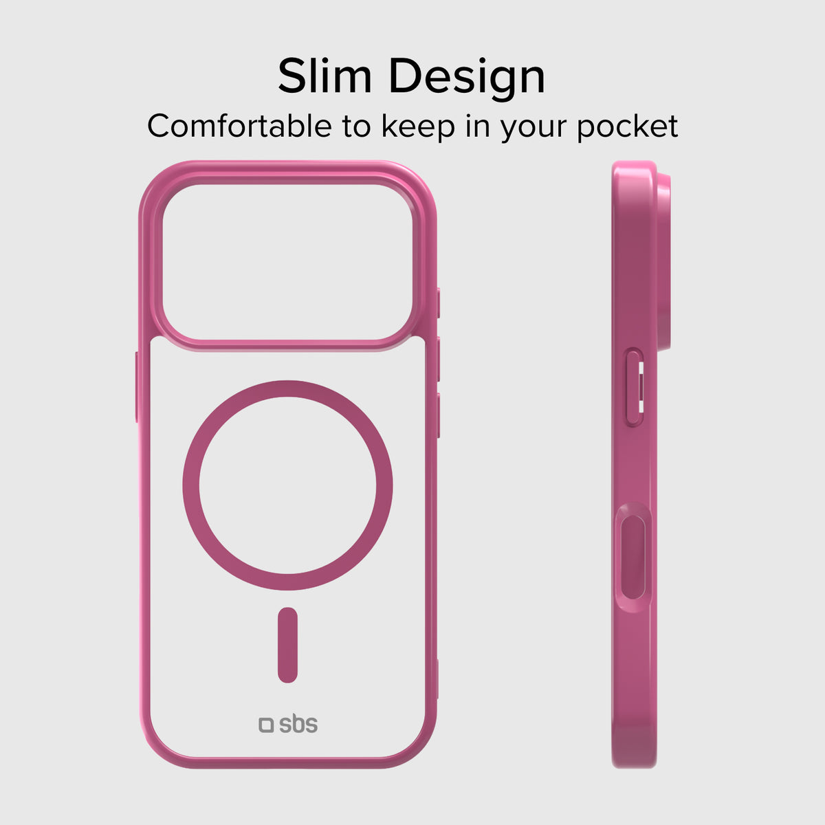 Funda para iPhone 17 Pro Max con bordes de color, compatible con carga MagSafe