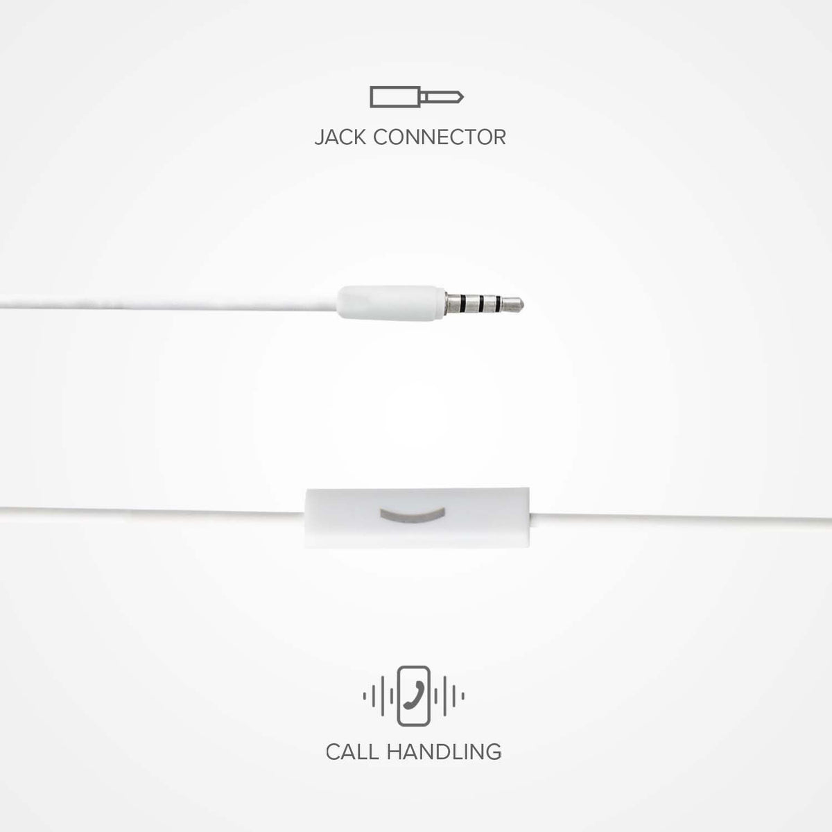 Auriculares in ear Studio Mix 100, jack 3,5 mm con micrófono y tecla de respuesta