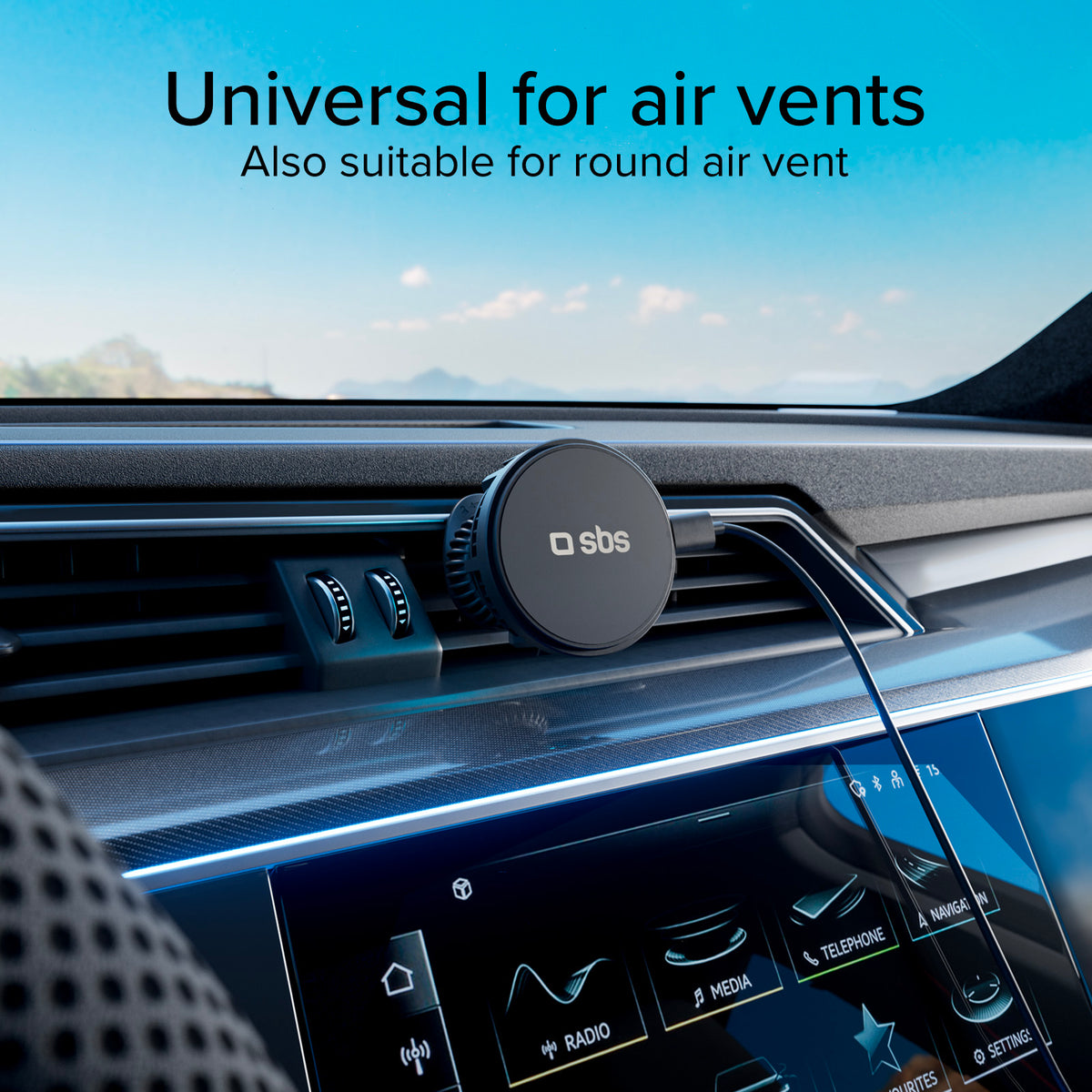 Mobile phone holder with cooling fan and 15W wireless charging