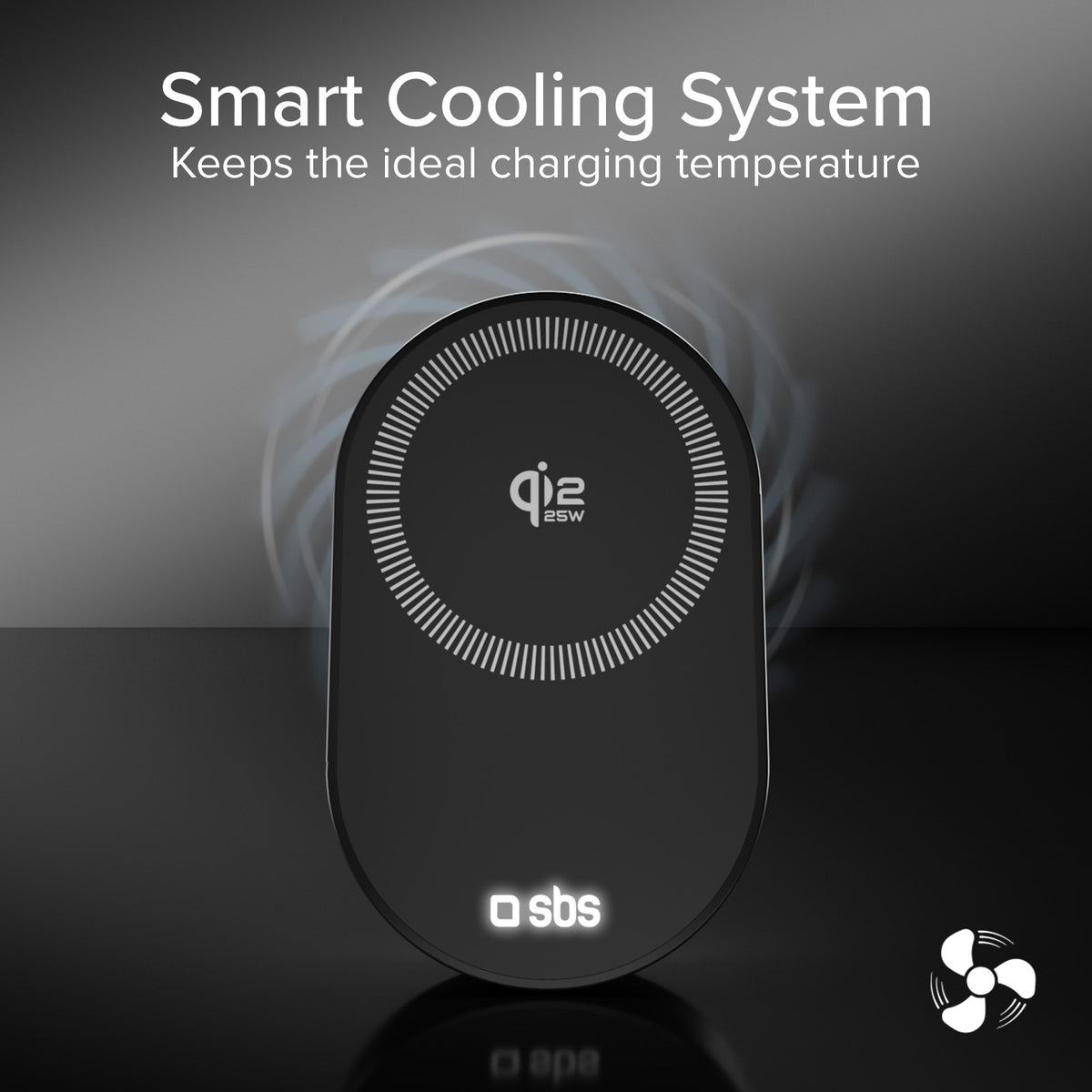 Support de voiture magnétique avec charge sans fil Qi2.2 25W