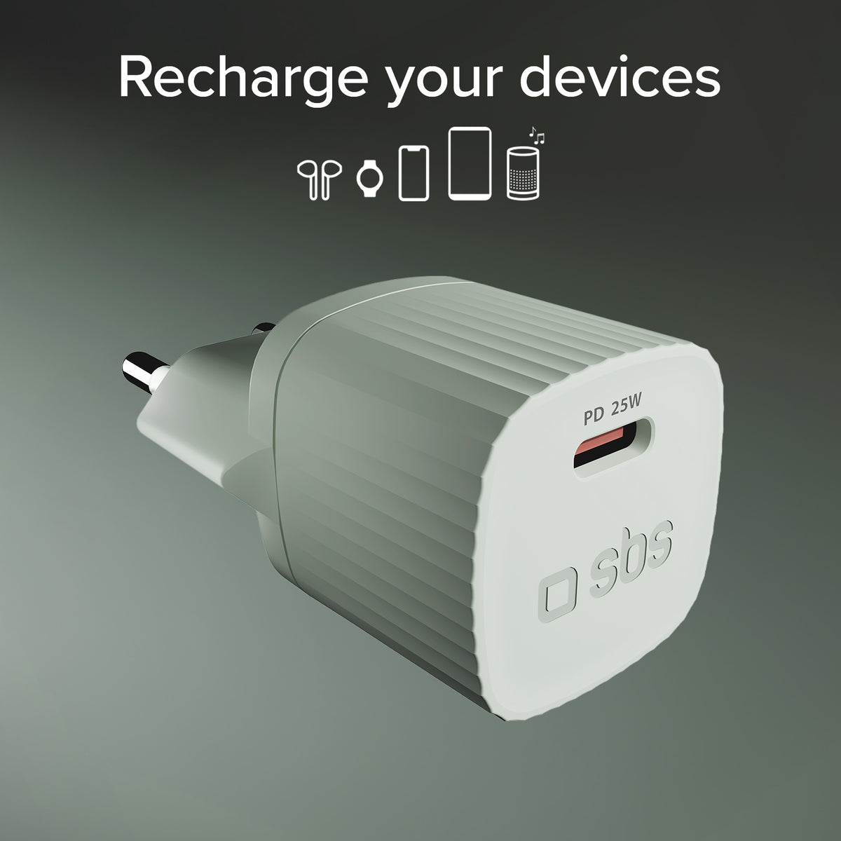 Chargeur fabriqué à partir de matériau recyclé GRS