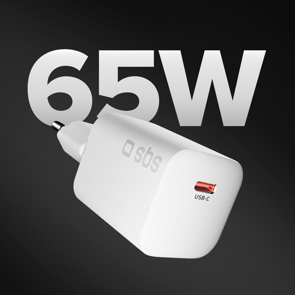 65 W USB-C GaN wall charger with Power Delivery 3.0 and Programmable Power Supply