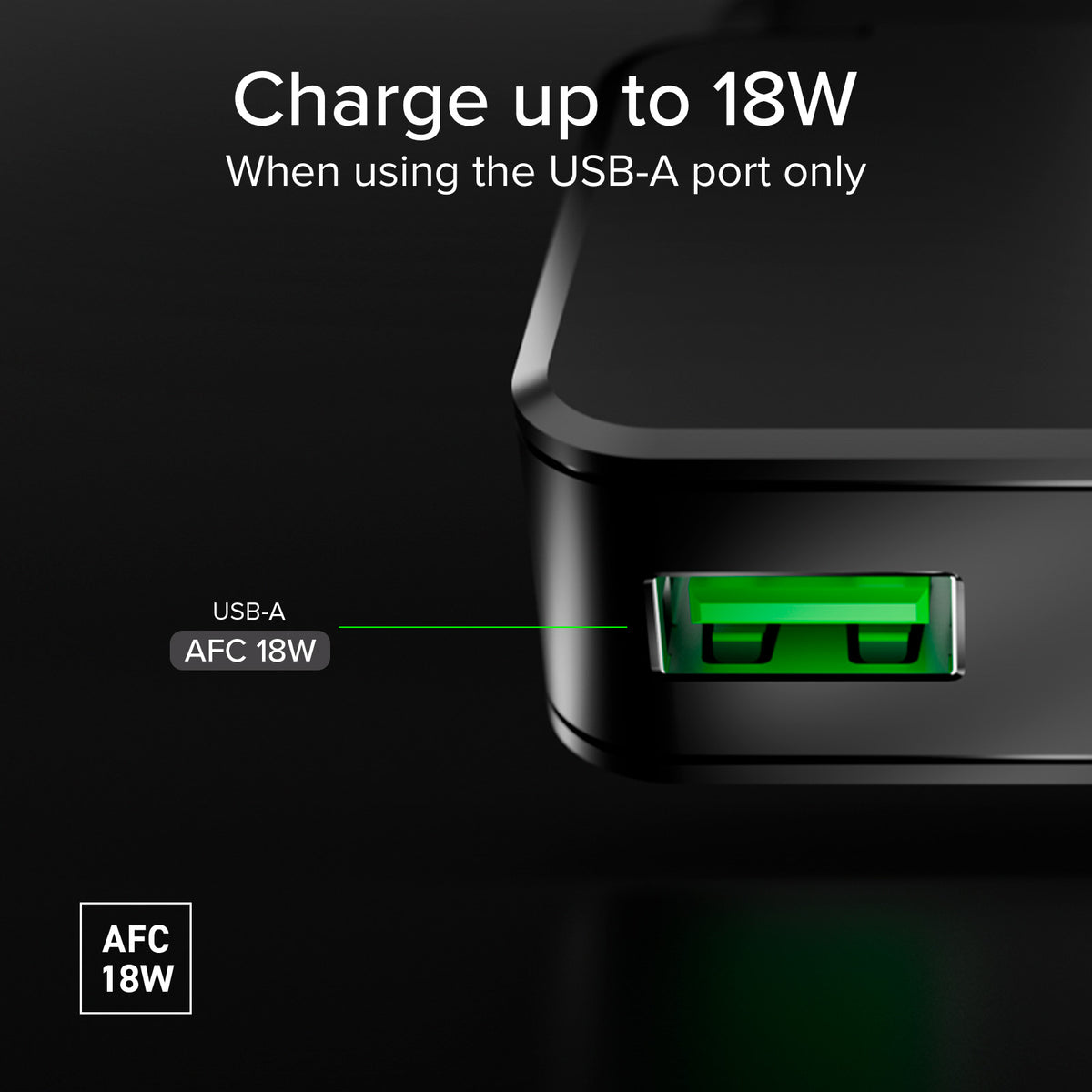 Chargeur mural ultra-mince USB-C de 45W avec double port