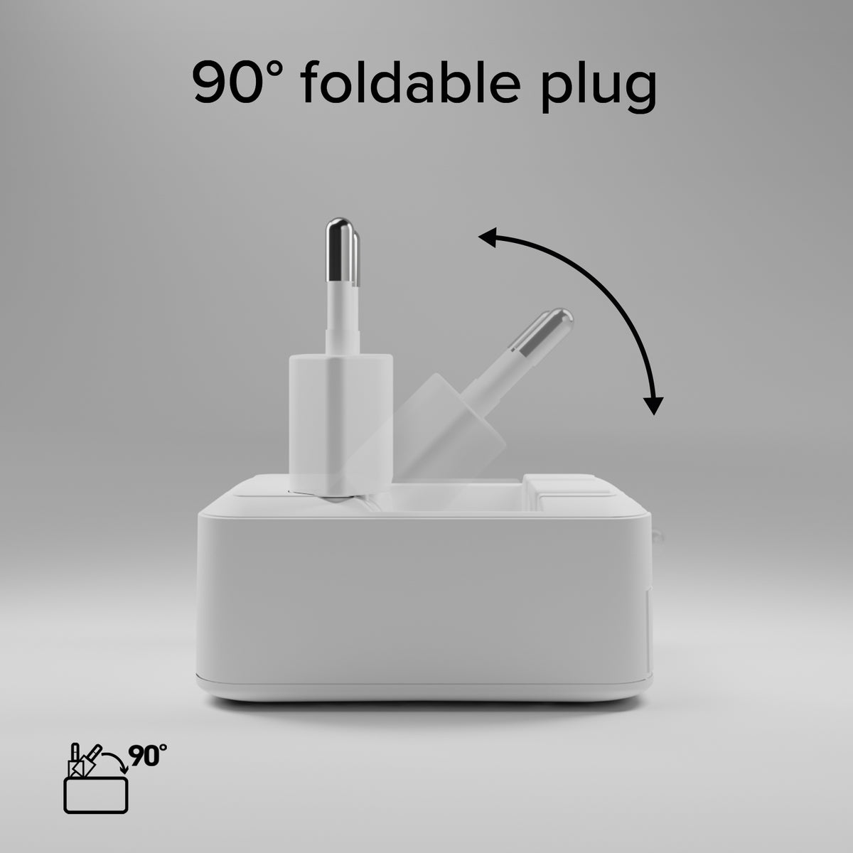 20W Flexi Wall Charger with foldable plug, suitable for MacBook Neo
