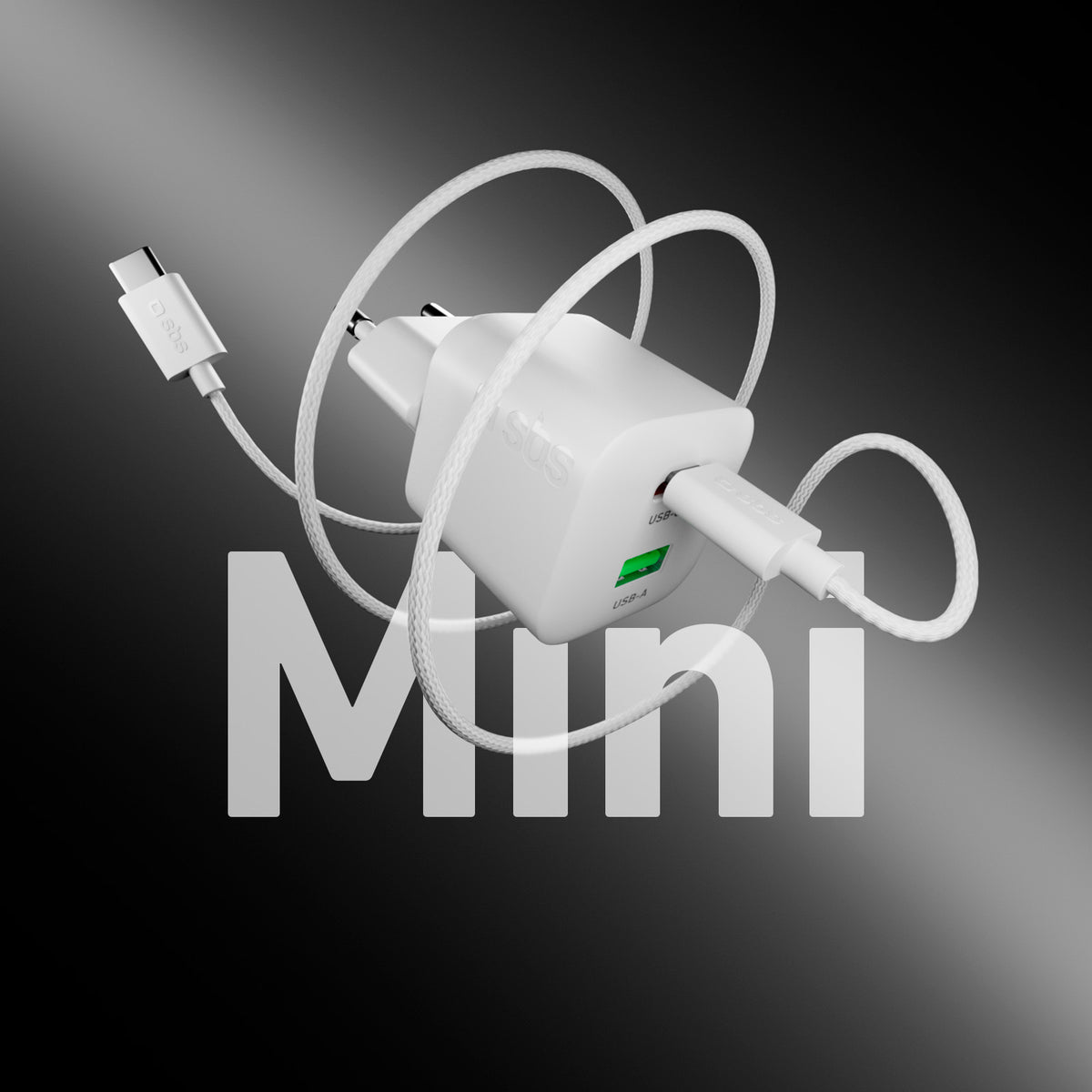Lade-Kit mit 20W GaN Power Delivery Wandladegerät und 1,5 m USB-C-Kabel