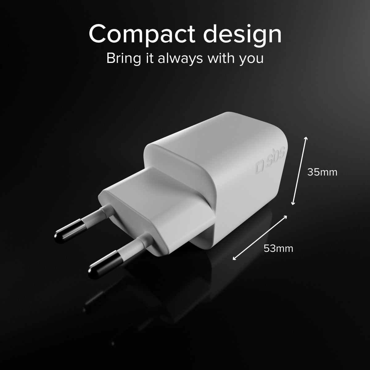 Kit Ladegerät für die Steckdose 45W GaN und Power Delivery, mit 1,5 m USB-C-Kabel